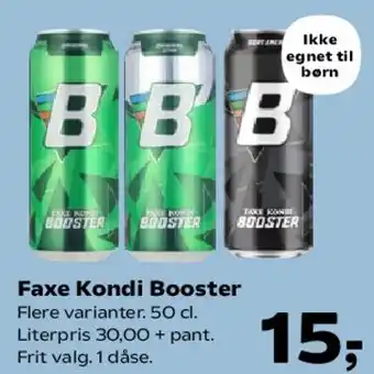 Kvickly Faxe Kondi Booster tilbud