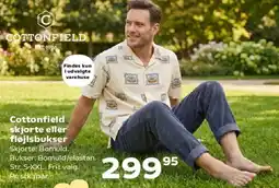 Kvickly Cottonfield skjorte eller fløjlsbukser tilbud