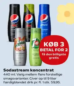 Kvickly Sodastream koncentrat 440 ml tilbud
