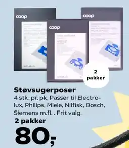 Kvickly Støvsugerposer tilbud