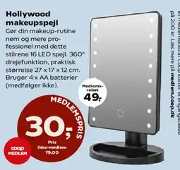 Kvickly Hollywood makeupspejl tilbud
