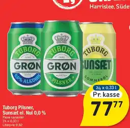 Fakta Tyskland Tuborg (Pilsner / Grøn / Sunset / Nul 0,0%) tilbud