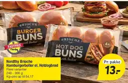 Fakta Tyskland Nordthy Brioche Hamburgerboller / Hot Dog Buns tilbud