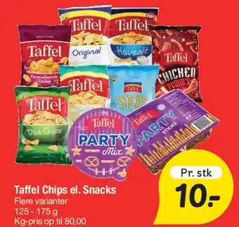 Fakta Tyskland Taffel Chips / Snacks tilbud