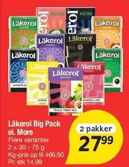 Fakta Tyskland Läkerol Big Pack tilbud