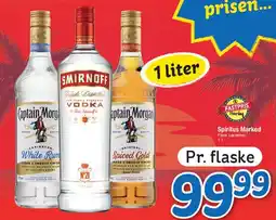 Fakta Tyskland Spiritus (1 liter) - Smirnoff / Captain Morgan tilbud
