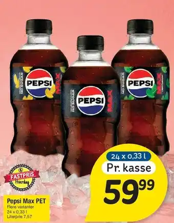 Fakta Tyskland Pepsi Max PET tilbud