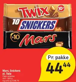 Fakta Tyskland Mars, Snickers eller Twix (pakke) tilbud