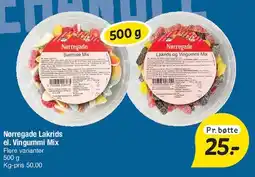 Fakta Tyskland Nørregade Lakrids el. Vingummi Mix tilbud