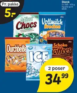 Fakta Tyskland Storck poser (2 poser tilbud) tilbud