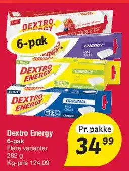 Fakta Tyskland Dextro Energy 6-pak tilbud