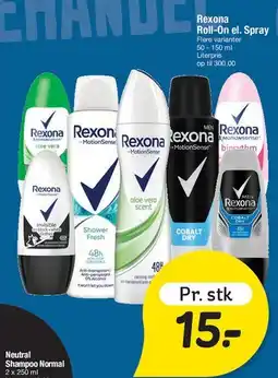 Fakta Tyskland Rexona Roll-On / Spray tilbud