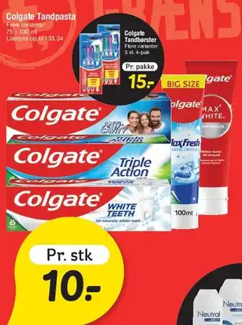 Fakta Tyskland Colgate Tandpasta tilbud