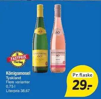 Fakta Tyskland Königsmosel tilbud