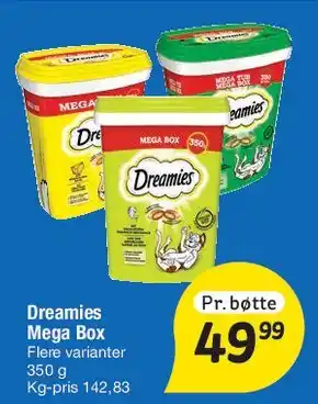 Fakta Tyskland Dreamies Mega Box tilbud