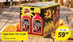 Fakta Tyskland Flügel Shots 10% 10-pak tilbud