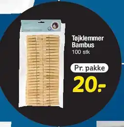 Fakta Tyskland Tøjklemmer Bambus tilbud
