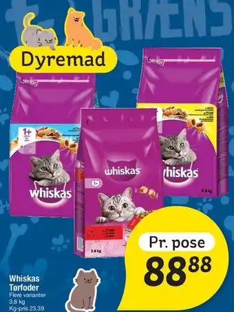 Fakta Tyskland Whiskas tørfoder tilbud
