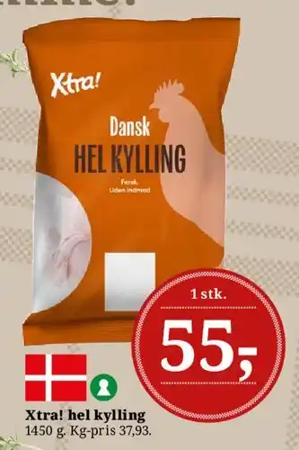Dagli'Brugsen Xtra! hel kylling tilbud