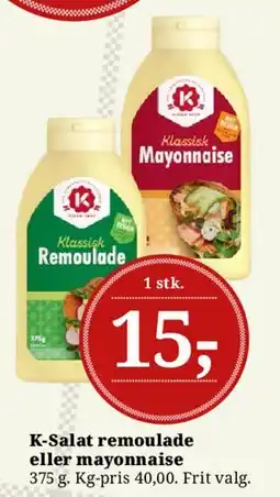 Dagli'Brugsen K-Salat remoulade eller mayonnaise tilbud