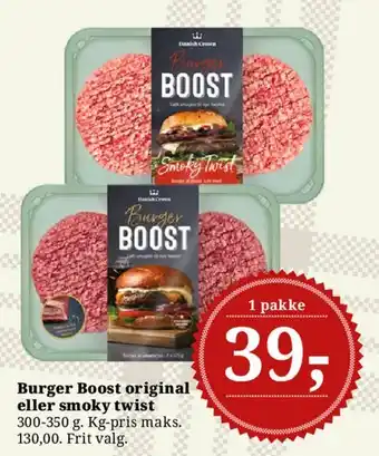 Dagli'Brugsen Burger Boost original eller smoky twist tilbud