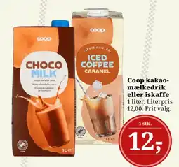 Dagli'Brugsen Coop kakaomælk eller iskaffe tilbud