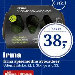 Dagli'Brugsen Irma spisemodne avocadoer tilbud