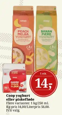 Dagli'Brugsen Coop yoghurt eller piskefløde tilbud