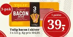Dagli'Brugsen Tulip bacon i skiver tilbud