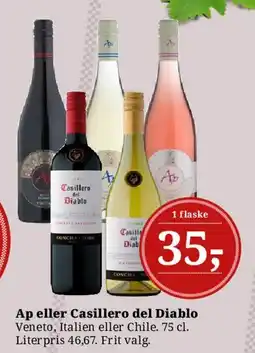 Dagli'Brugsen Ap eller Casillero del Diablo tilbud