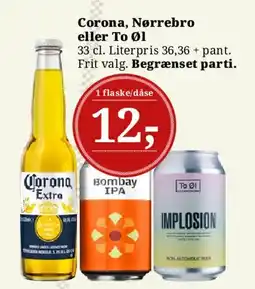 Dagli'Brugsen Corona, Nørrebro eller To Øl tilbud