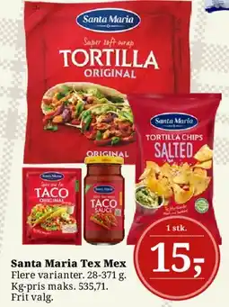 Dagli'Brugsen Santa Maria Tex Mex tilbud
