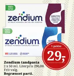 Dagli'Brugsen Zendium tandpasta tilbud