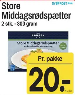ABC Lavpris Store Middagsrødspætter tilbud
