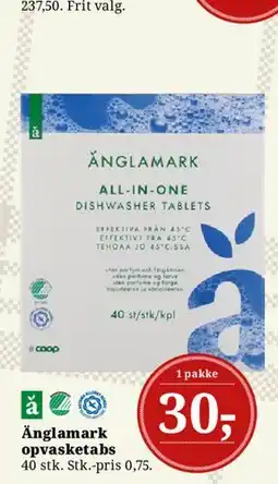 Dagli'Brugsen Änglamark opvasketabs (All-in-one) tilbud