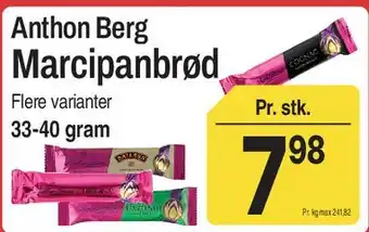 ABC Lavpris Anthon Berg Marcipanbrød tilbud
