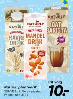 Bilka Naturli' plantedrik tilbud