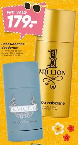 Bilka Paco Rabanne deodorant tilbud