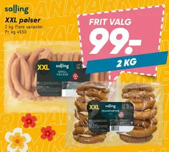 Bilka salling XXL pølser tilbud