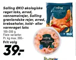Bilka Salling ØKO røget laks tilbud