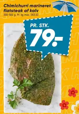Bilka Chimichurri marineret flatsteak af kalv tilbud
