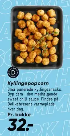 Bilka Kyllingepopcorn tilbud