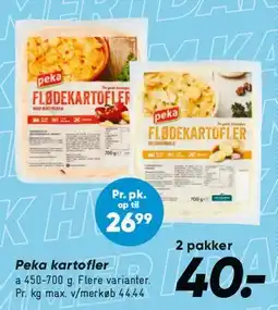 Bilka Peka flødekartofler tilbud