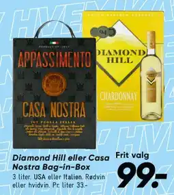 Bilka Diamond Hill eller Casa Nostra Bag-in-Box tilbud