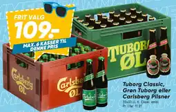 Bilka Tuborg Classic, Grøn Tuborg eller Carlsberg Pilsner (kasse) tilbud