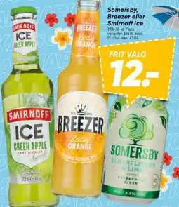 Bilka Smirnoff Ice / Breezer / Somersby - mixed flasker tilbud