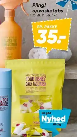 Bilka Pling! opvasketabs tilbud