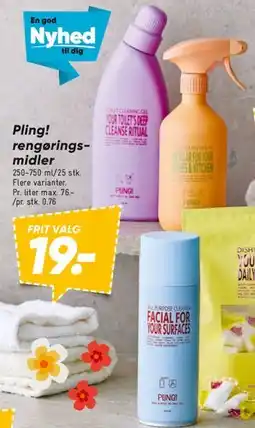 Bilka Pling! rengøringsmidler tilbud