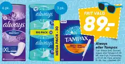Bilka Always eller Tampax tilbud