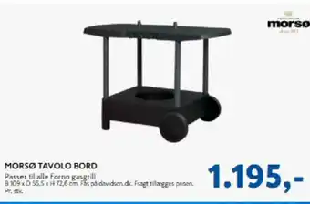 Davidsen Morsø tavolo bord tilbud